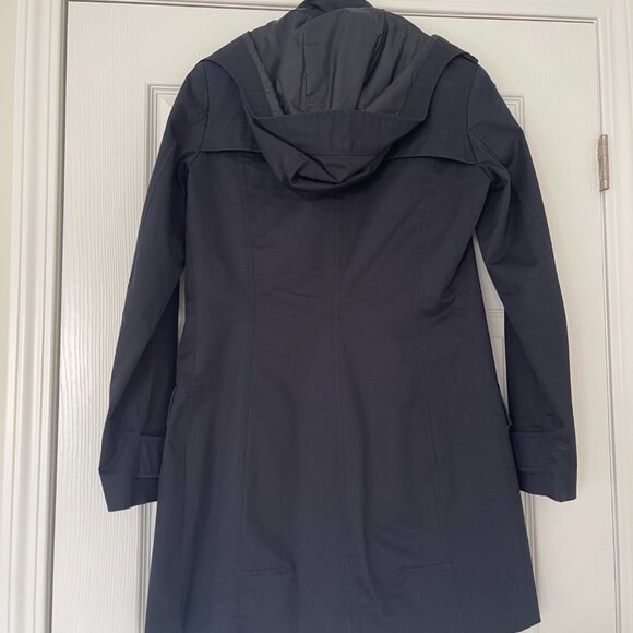 Zara Trench Coat, Navy - XS - Picture 2 of 3
